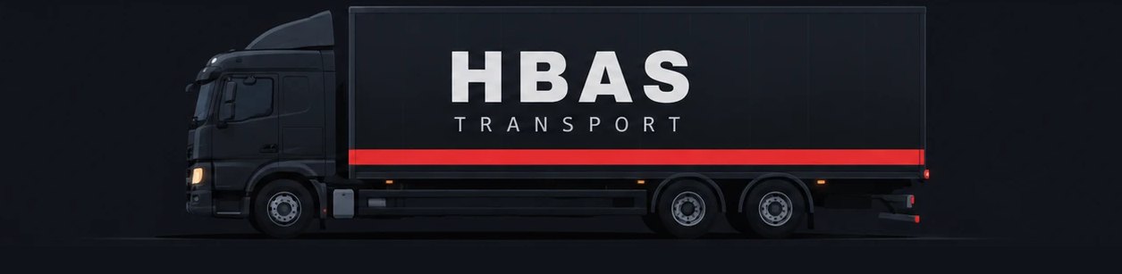 Porteur 2 essieux 19 tonnes aux couleurs de HBAS TRANSPORT, vu de profil, pour la distribution régionale